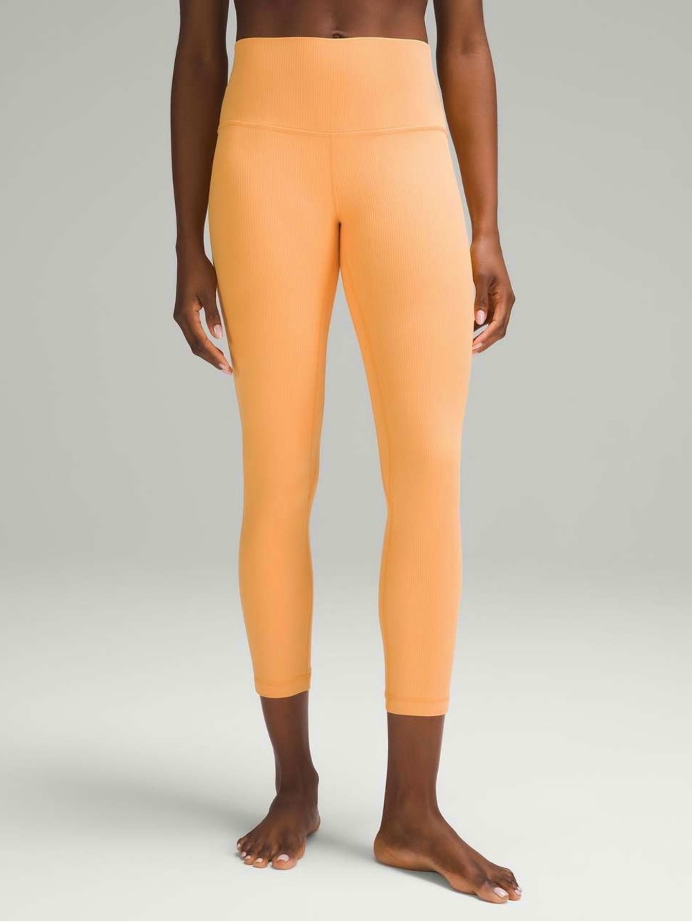 Lululemon | Align Ribbed High Rise Pant 25” Mango Dream Size 12 Orange